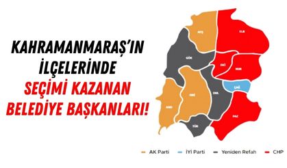 Kahramanmaraş'ın İlçelerinde Yeni Belediye Başkanları Belli Oldu!