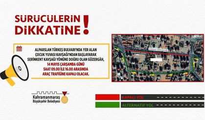 Kahramanmaraş’ta 7 Saatlik Trafik Kapanışı!