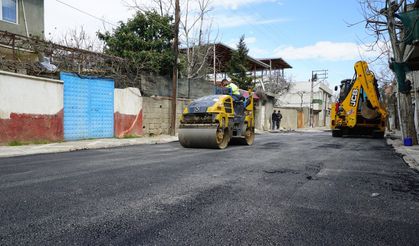 Kahramanmaraş'ta Namık Kemal Mahallesi Asfaltlanıyor