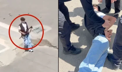 Okul Yakınında Ateş Açtı! Polis Hızla Müdahale Etti