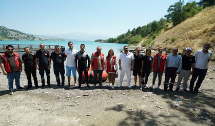 Kahramanmaraş Menzelet Barajı’nda Nefes Kesen Kurtarma Tatbikatı
