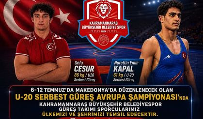 Kahramanmaraşlı Milli Güreşçiler Avrupa Yolunda! Hedef Altın Madalya