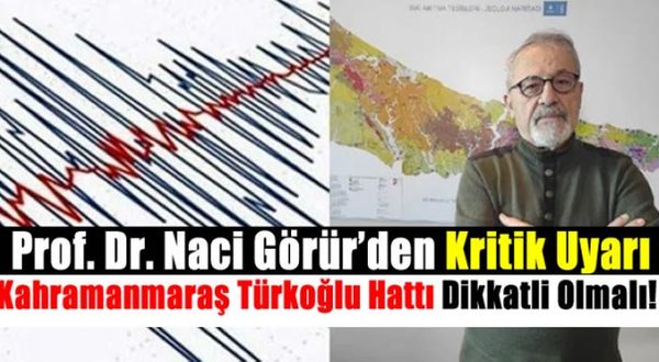 Adıyaman'daki Depremin Ardından Prof. Dr. Naci Görür'den Kritik Uyarı: Kahramanmaraş Türkoğlu hattı dikkatli olmalı!