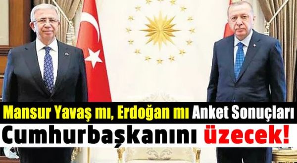 Adaylık Açıklamasıyla Mansur Yavaş mı, Erdoğan mı Anketinin Sonuçları Erdoğan'ı Üzecek!