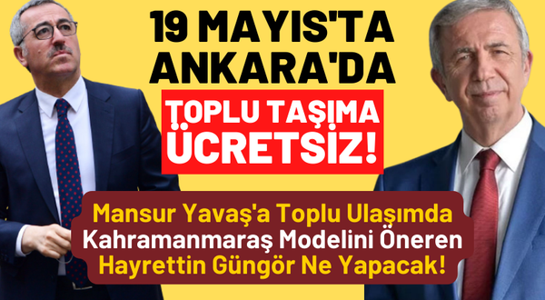 Kahramanmaraş'ta 19 Mayıs'ta toplu ulaşım ücretsiz olacak mı?