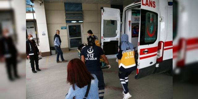 Antalya'da vücuduna demir saplanan kişi hastaneye kaldırıldı!
