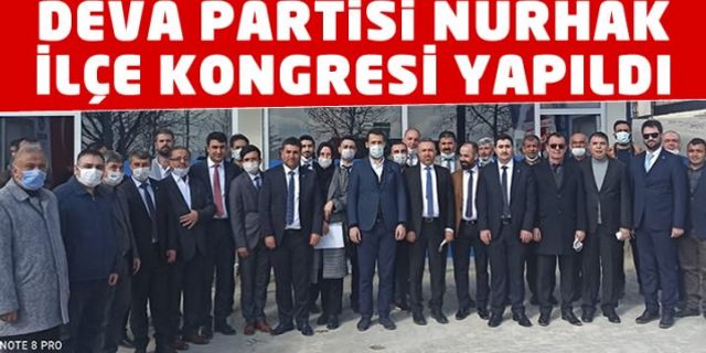 Deva Partisi Nurhak İlçe Başkanlığına Ahmet Kurt seçildi