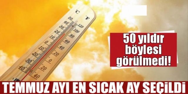 Temmuz ayı son 50 yılın en sıcak ayı seçildi!