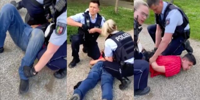 Alman Polisinden Skandal Hamle! Türk Çocuğa Orantısız Güç Uygulandı!
