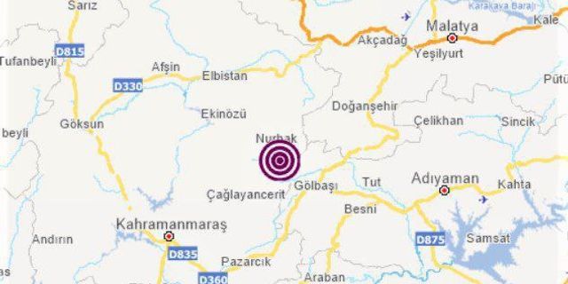 Kahramanmaraş Nurhak'ta Deprem!