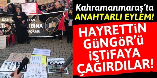 Kahramanmaraş'ta Deprem Mağdurları Anahtarları AKP'ye Bırakarak Eylem Yaptı!