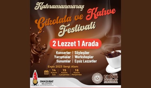 Kahramanmaraş'ta Bir İlk: Çikolata Ve Kahve Festivali Başladı!