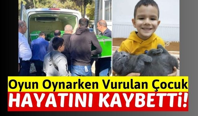 Gaziantep'te Yorgun Mermi 6 Yaşındaki Çocuğun Canını Aldı!