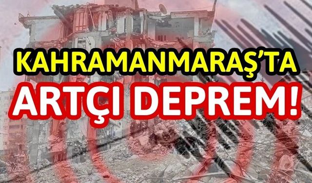 Kahramanmaraş'ta 3.6 Büyüklüğünde Deprem Oldu!