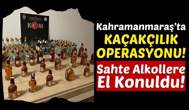 Kahramanmaraş'ta 21 Şişe Kaçak Viski Ele Geçirildi!