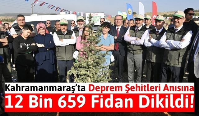 Kahramanmaraş'ta 39 Bin 566 Fidan Toprakla Buluştu!