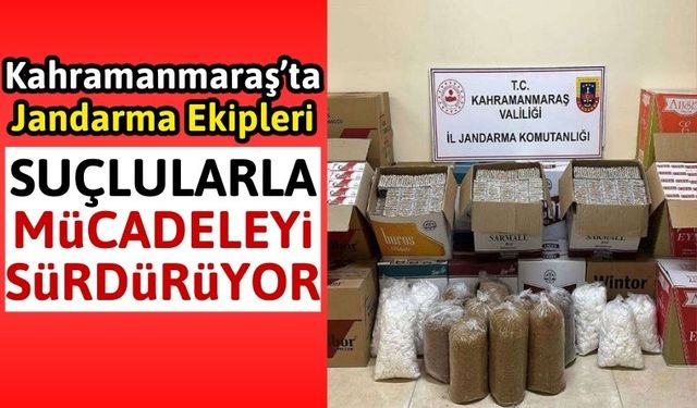 Kahramanmaraş'ta Jandarma, Suçluları Kıskıvrak Yakaladı!