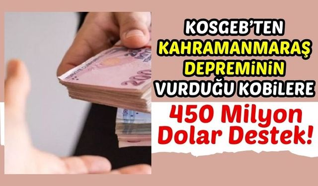 Kahramanmaraş'ta Depremzede Kobilere Destek Kredisi!