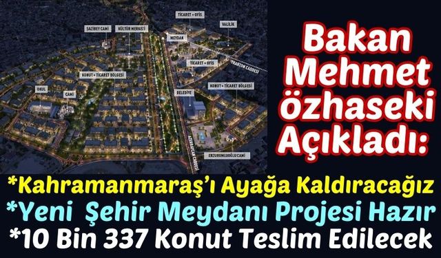 Proje Tamamlandı: Kahramanmaraş'a Yeni Şehir Meydanı Yapılacak!