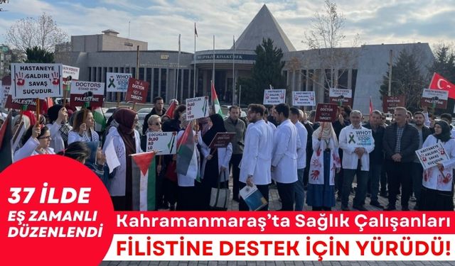 Kahramanmaraş'ta Filistin İçin 'Sessiz Yürüyüş' Düzenlendi!