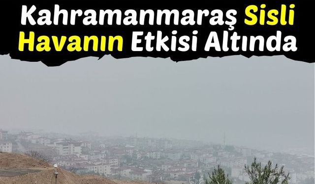 Kahramanmaraş'ta Yoğun Sis Hayatı Zorluyor!