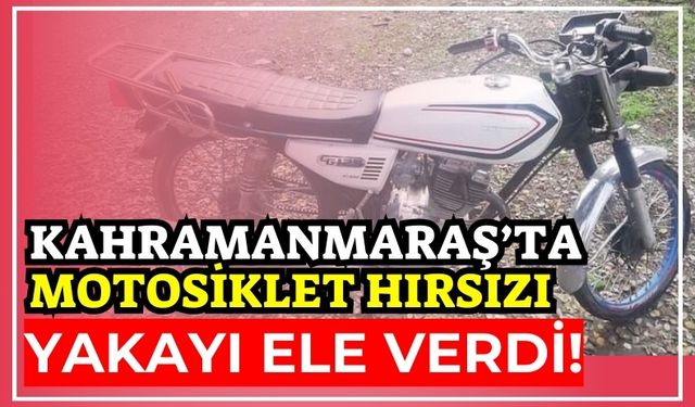 Kahramanmaraş'ta 5 Motosiklet Çalan Hırsız Tutuklandı!