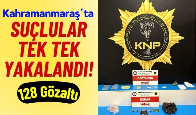 Kahramanmaraş'ta Bir Haftada 61 Suçlu Tutuklandı!