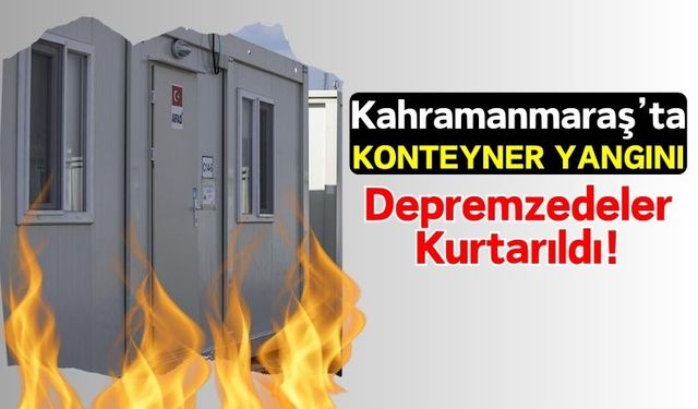 Kahramanmaraş'ta Yangın Faciası: Yaşlı Kadın Ve Engelli Genç Kurtarıldı!