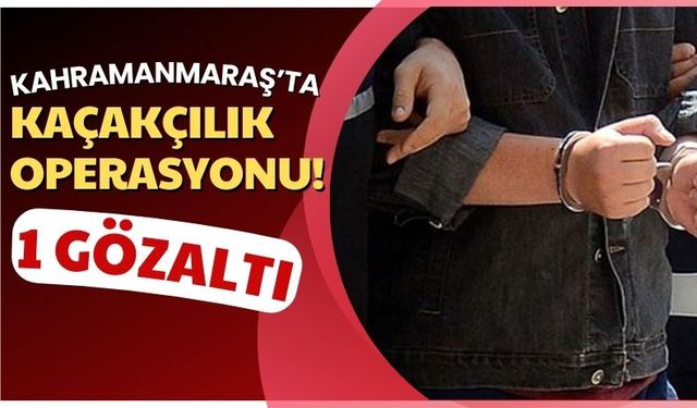 Kahramanmaraş'ta Tütün Kaçakçılığı Operasyonu: 1 Gözaltı!