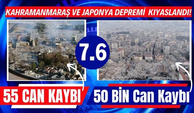 Türkiye ve Japonya'da 7.6’lık Deprem! Ancak Bilanço Çok Farklı!