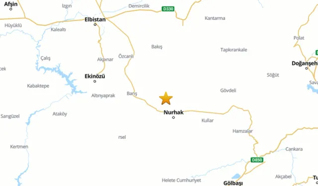 Kahramanmaraş Nurhak'ta 3.5 Büyüklüğünde Deprem!