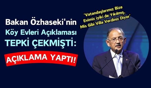 Mehmet Özhaseki Depremzedelerden Tepki Görmüştü, Açıklama Yaptı!