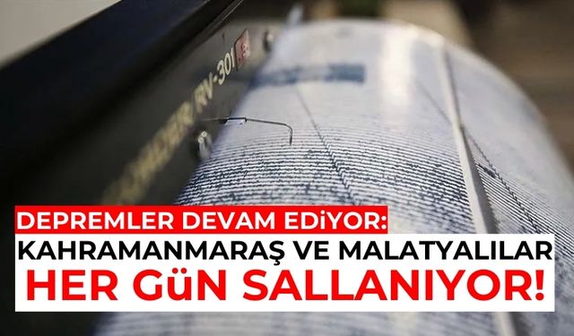 Malatya'daki 4.3 Büyüklüğünde Deprem, Kahramanmaraş'ı Fena Salladı!