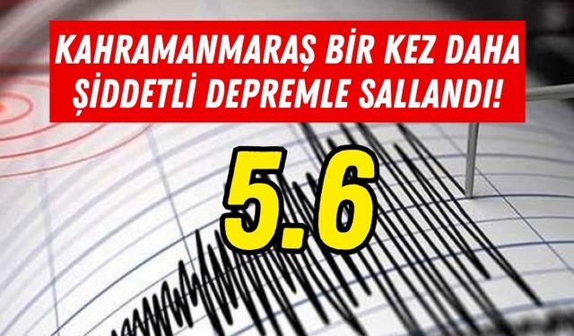 Tokat'ta 5.6 Büyüklüğünde Deprem: Kahramanmaraş Beşik Gibi Sallandı!