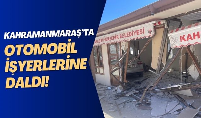 Kahramanmaraş'ta Lastik Patlaması Sonucu Kaza: İş Yerlerine Daldı!