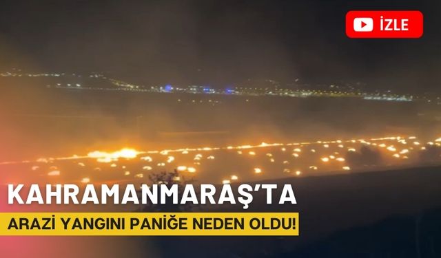 Kahramanmaraş'ta Bisiklet Yolu Çevresinde Çıkan Yangın Paniğe Yol Açtı!