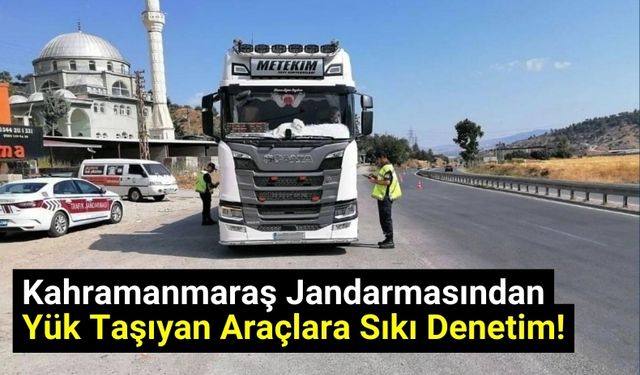 Kahramanmaraş'ta Jandarmadan Trafik Denetimi: 16 Araç Trafikten Men Edildi!