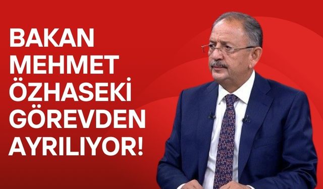 Mehmet Özhaseki Görevden Ayrılıyor: 'Milletimizden Haklarını Helal Etmelerini Dilerim'