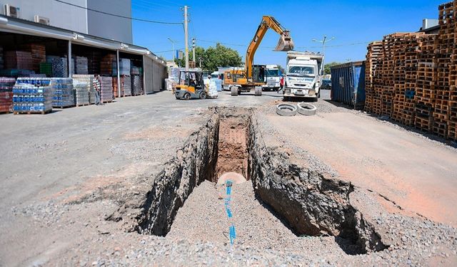 Kahramanmaraş Toptancılar Çarşısı’na Yeni Yağmursuyu Hattı Geliyor