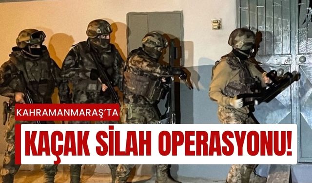 Kahramanmaraş Dahil 78 İlde Silah Kaçakçılarına Eş Zamanlı Operasyon!