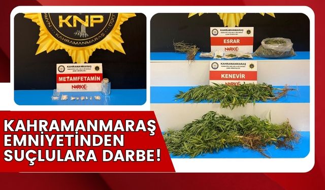 Kahramanmaraş'ta Uyuşturucu ve Hırsızlığa Karşı Dev Operasyon: 66 Gözaltı!