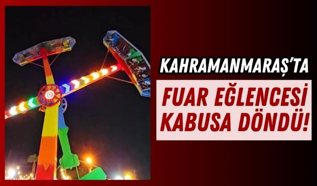 Kahramanmaraş Lunaparkta Korku Dolu Anlar: Ziyaretçiler Havada Mahsur Kaldı!