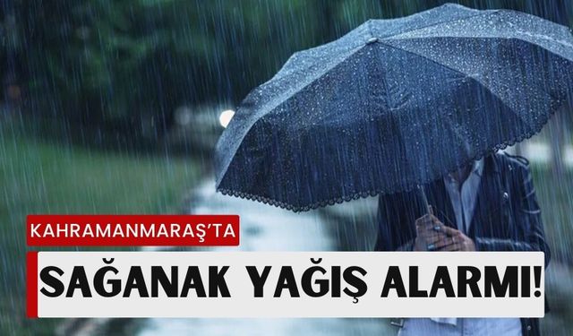 Kahramanmaraş İçin Sağanak Alarmı: Sel ve Heyelan Riski Var!