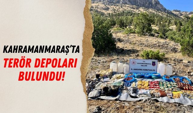 Kahramanmaraş’ta Terörle Mücadele Kapsamında İki Depo Tespit Edildi