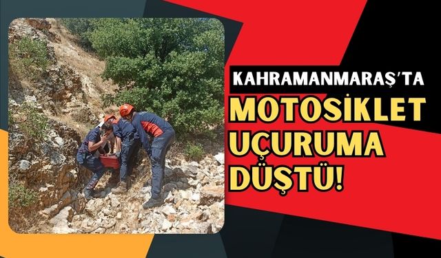 Kahramanmaraş’ta Motosiklet Şarampole Yuvarlandı: İki Yaralı!