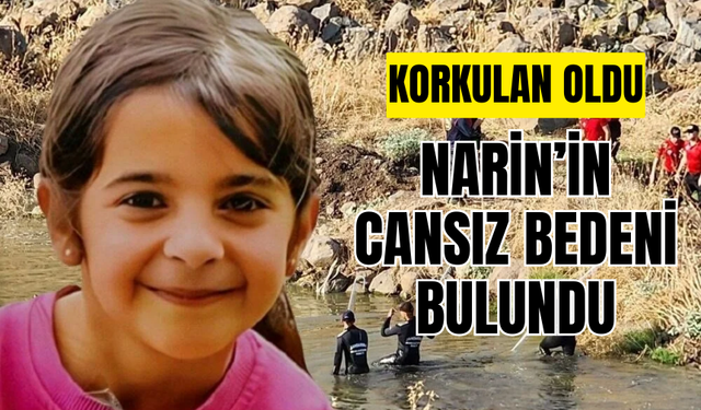 Narin'in cansız bedeni çuval içinde dere yatağında bulundu