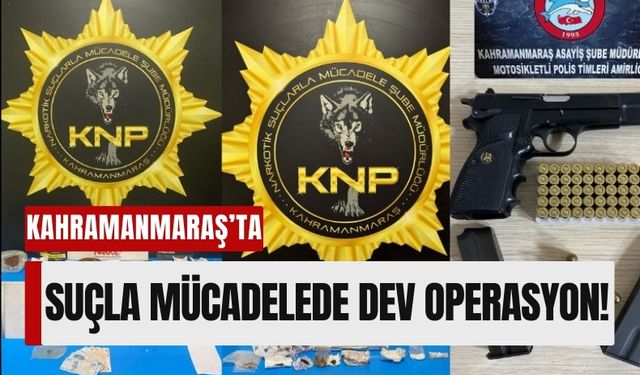 Kahramanmaraş’ta Hırsızlık ve Uyuşturucu Operasyonları: 33 Tutuklama!