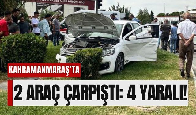 Kahramanmaraş Sanayi Kavşağı’nda Feci Kaza: 1’i Ağır, 4 Yaralı!