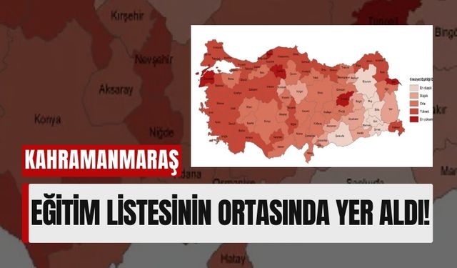 Kahramanmaraş, Eğitimde Cinsiyet Eşitliğinde Orta Sıralarda!