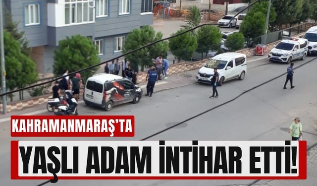 Kahramanmaraş'ta Apartman Bahçesinde Silahla İntihar!